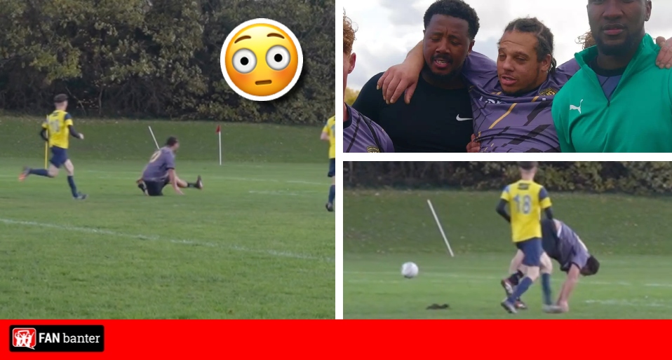 Sunday League player suffers 'season-ending injury' with gruesome video of it going viral