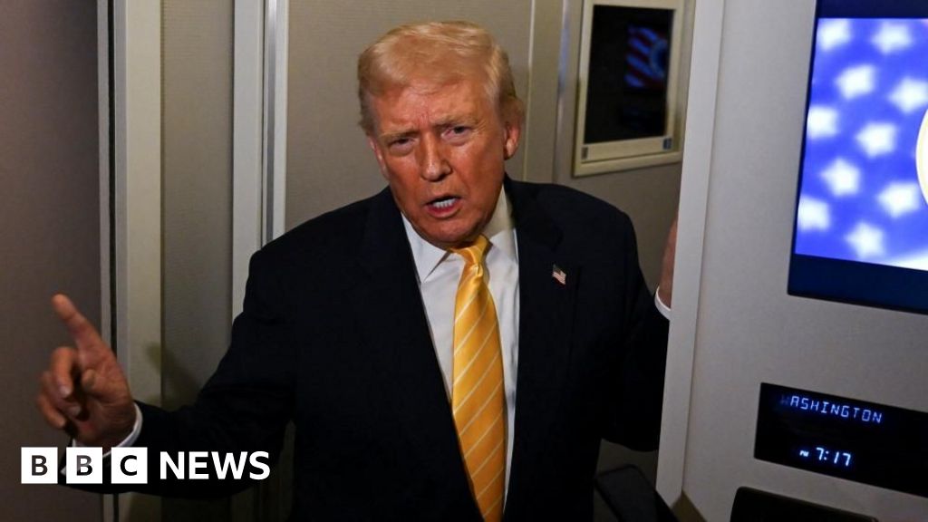 Trump responds to reporter after Epstein question