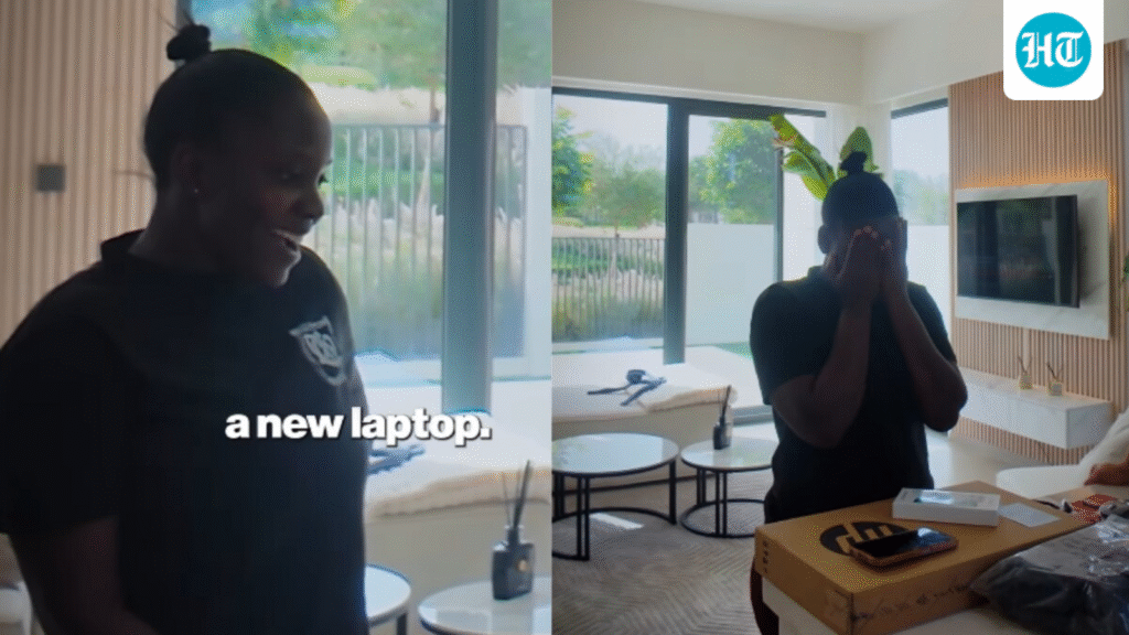 UAE founder gifts laptop and phone to house help, promises to fund her studies in viral video