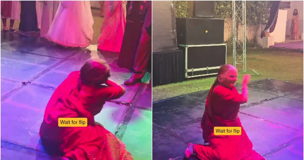 Viral Wedding Clip: Elderly Woman Stuns Guests with Energetic Dance and Front Flip - Deccan Herald