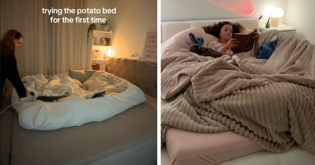 What is the viral potato bed trend, and does it help your sleep?