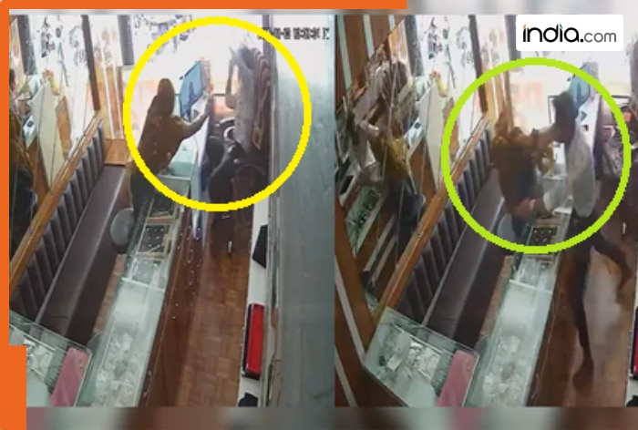 Woman gets SLAPPED 17 times as she tries to rob jeweller with chilli powder