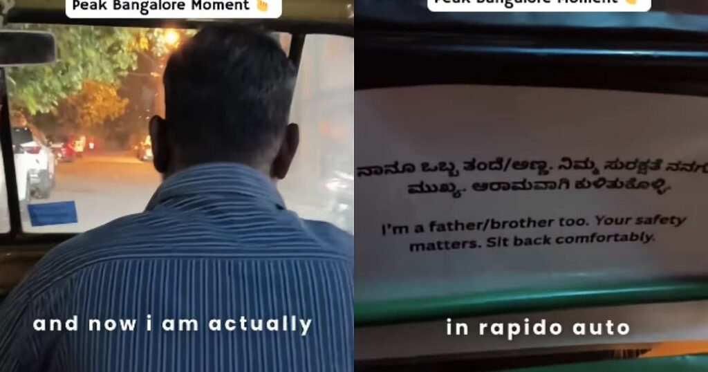 'Your safety matters': Bengaluru auto driver's reassuring note goes viral - Deccan Herald