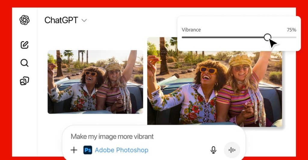 ChatGPT can now use Adobe apps to edit your photos and PDFs for free