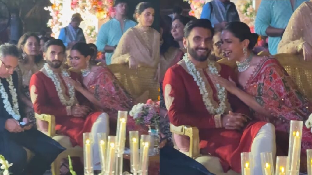 Deepika Padukone and Ranveer Singh's sweet moment from wedding goes viral, fans spot her doing the 'Orry pose'