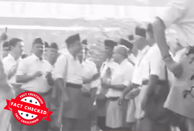 Is The Video Of The RSS Workers Dancing From The Pre-Independence Era? Here's The Truth.