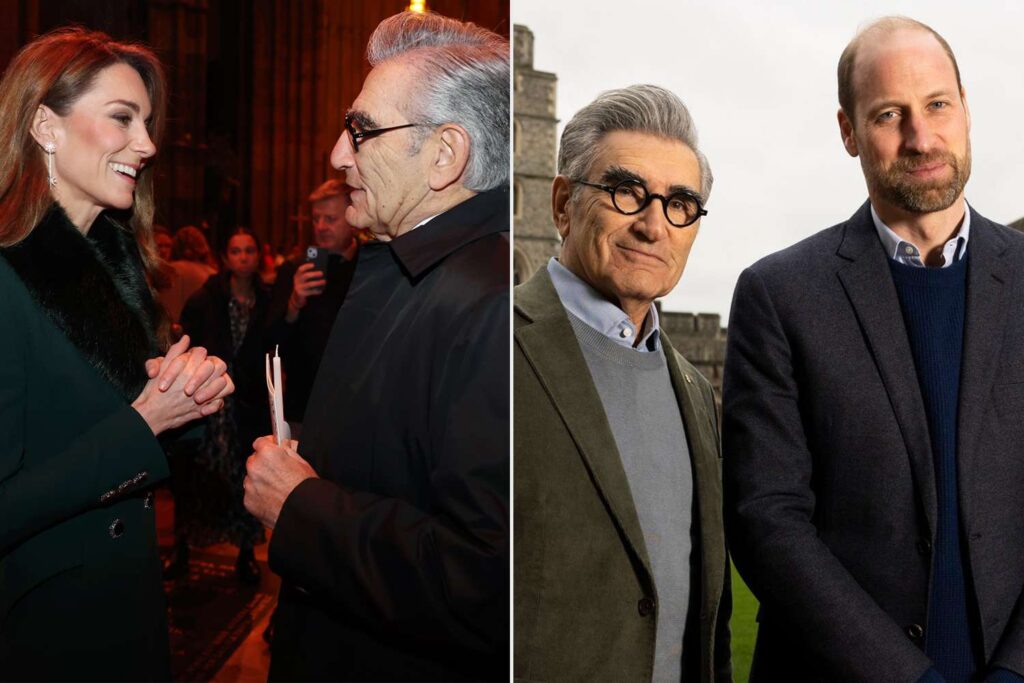 Kate Middleton Has Candid Chat with Eugene Levy After His Viral Prince William Moment