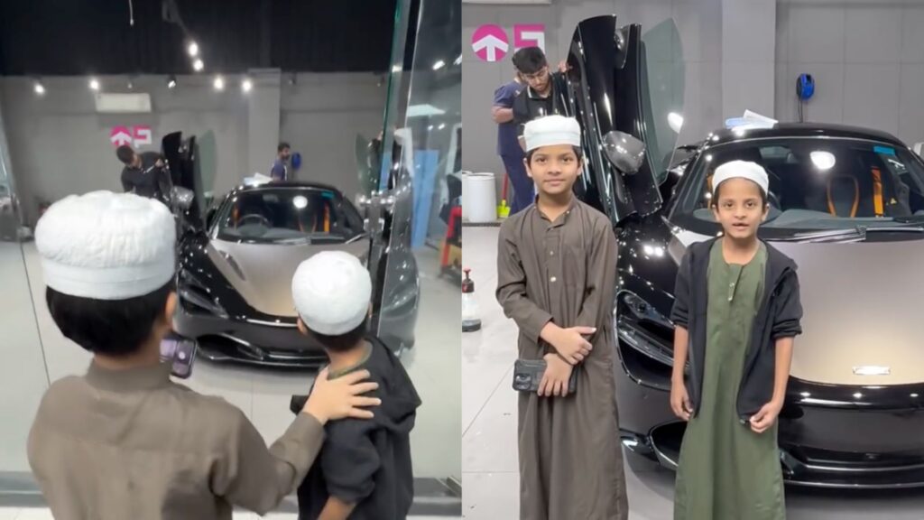 Kids Run Toward Lamborghini In Viral Video; Luxury Car Owner Surprises Them With Special Moment