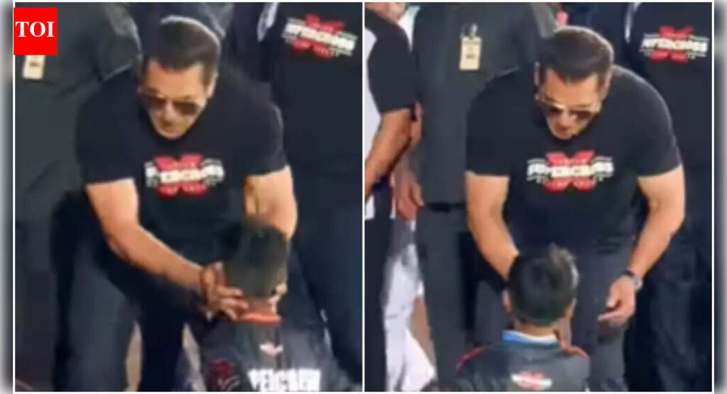 Salman Khan warmly greets and blesses young fans at Hyderabad event, hailed as ‘most adored megastar’ - WATCH viral video |