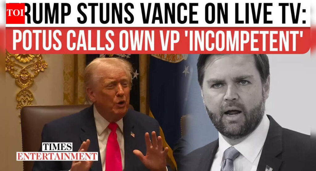 Trump Calls Vance 'Incompetent', Live Viewers Erupt On Unexpected Moment