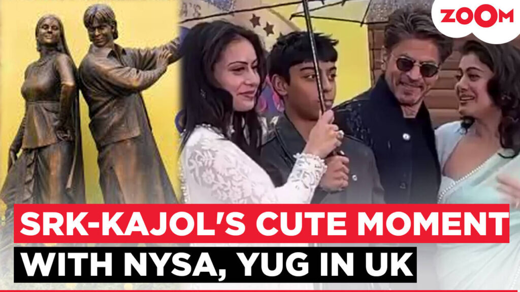 VIRAL: Shah Rukh Khan and Kajol’s Adorable Moment with Nysa and Yug in London Wins Hearts | Bollywood News