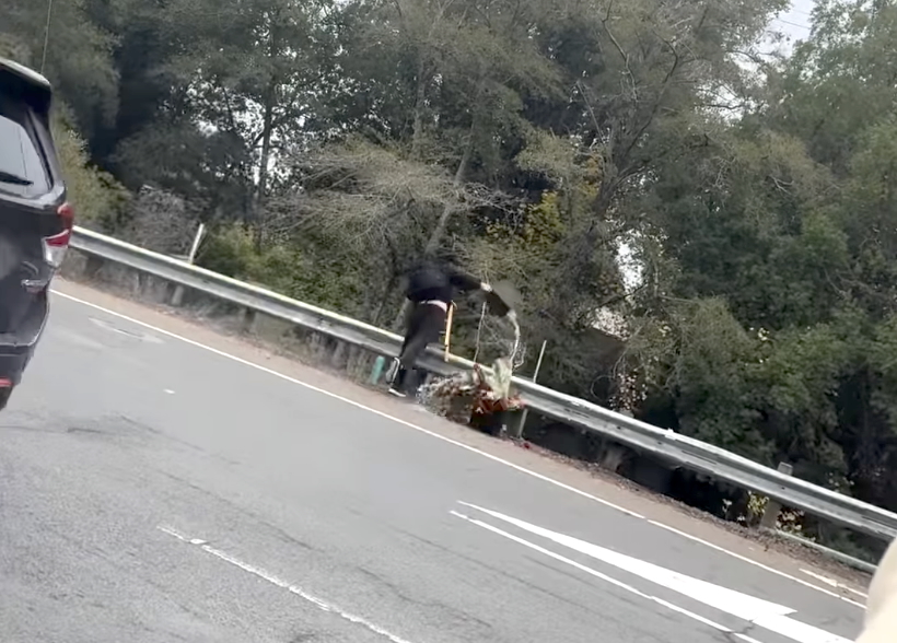 Viral video of man dumping flower vendor’s bouquets into Santa Rosa creek sparks outrage